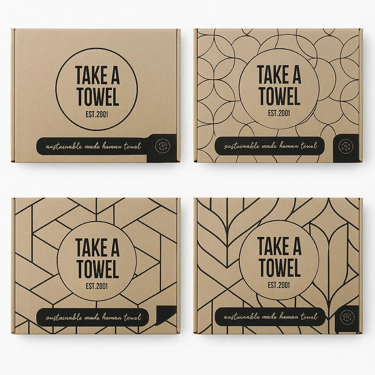 Take a Towel Hamamdoek 90 x 170 cm Zwart