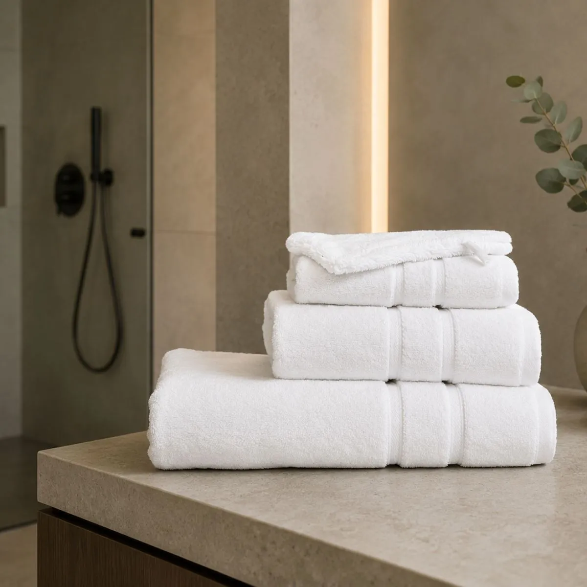 The One Gastendoek Ultra Deluxe 40x60 cm 675 gram Wit