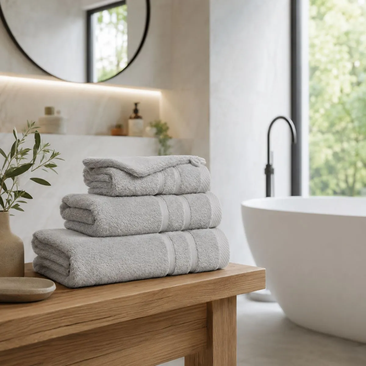 The One Gastendoek Ultra Deluxe 40x60 cm 675 gram Silver Grey