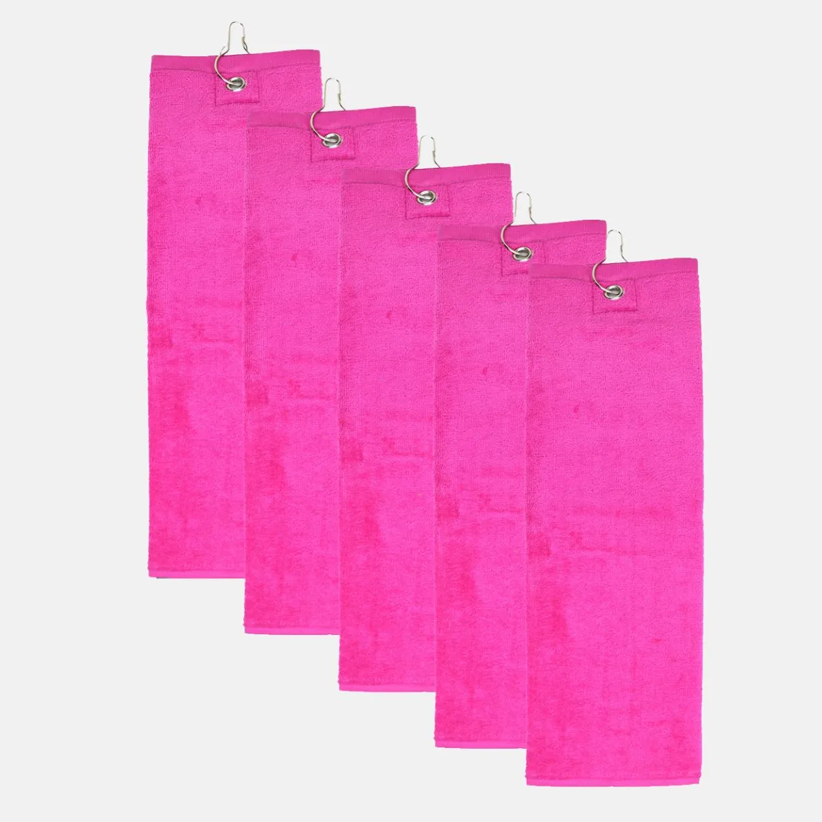 The One Golfhanddoek 40x50 cm 450 gram Magenta (5 stuks)