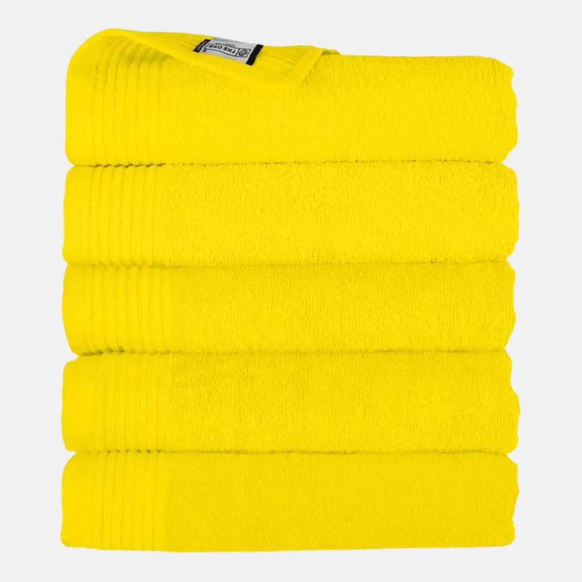 The One Handdoek 450 gram 50x100 cm Geel (5 stuks)