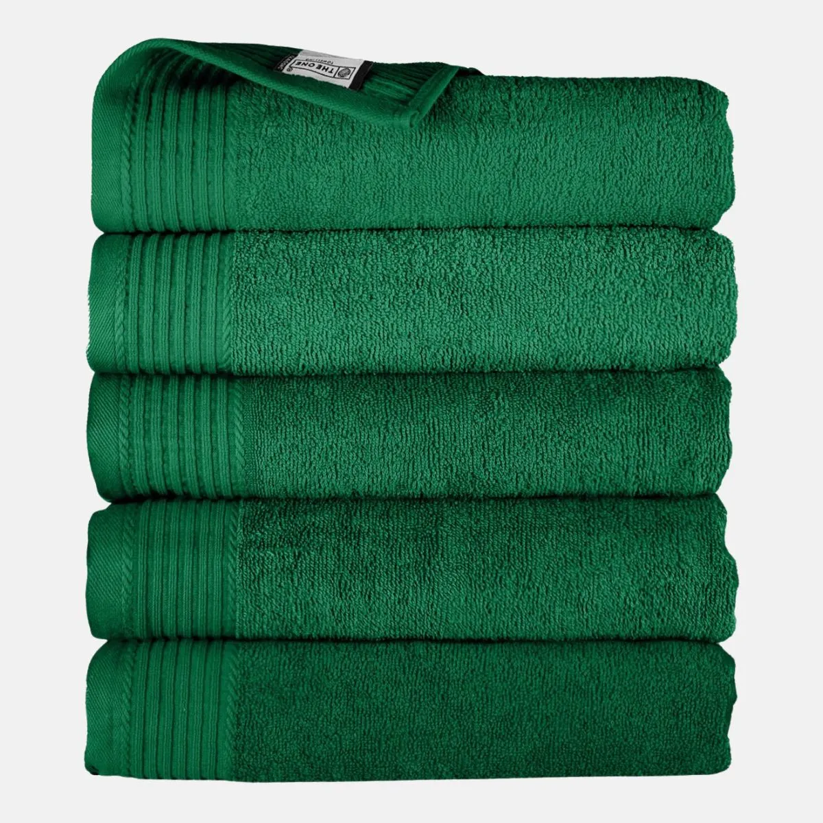 The One Handdoek 450 gram 50x100 cm Groen (5 stuks)