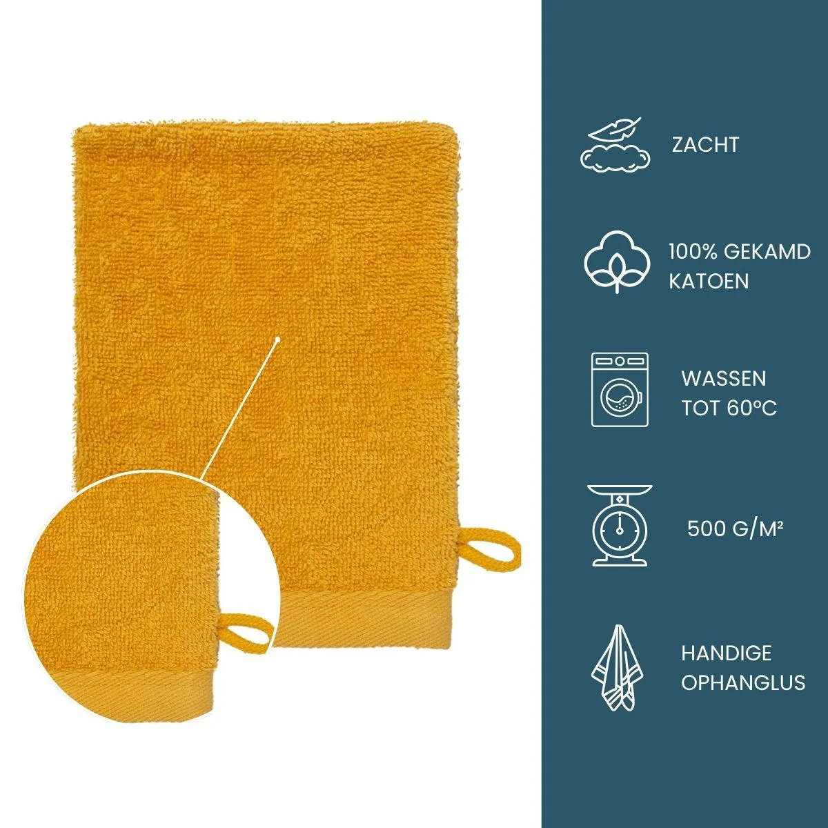 The One Washandjes Honey Yellow - 10 stuks