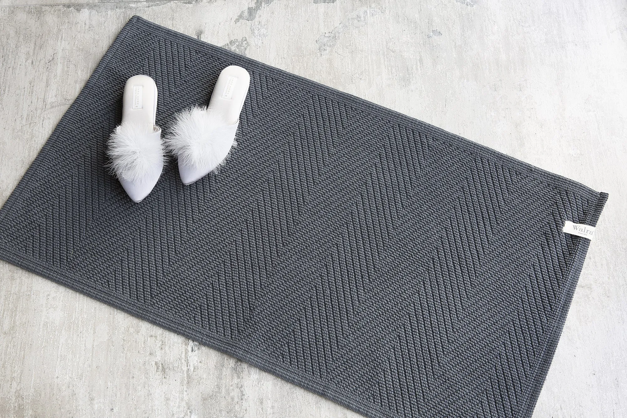 WALRA Badmat Soft Cotton Antraciet, 60x100