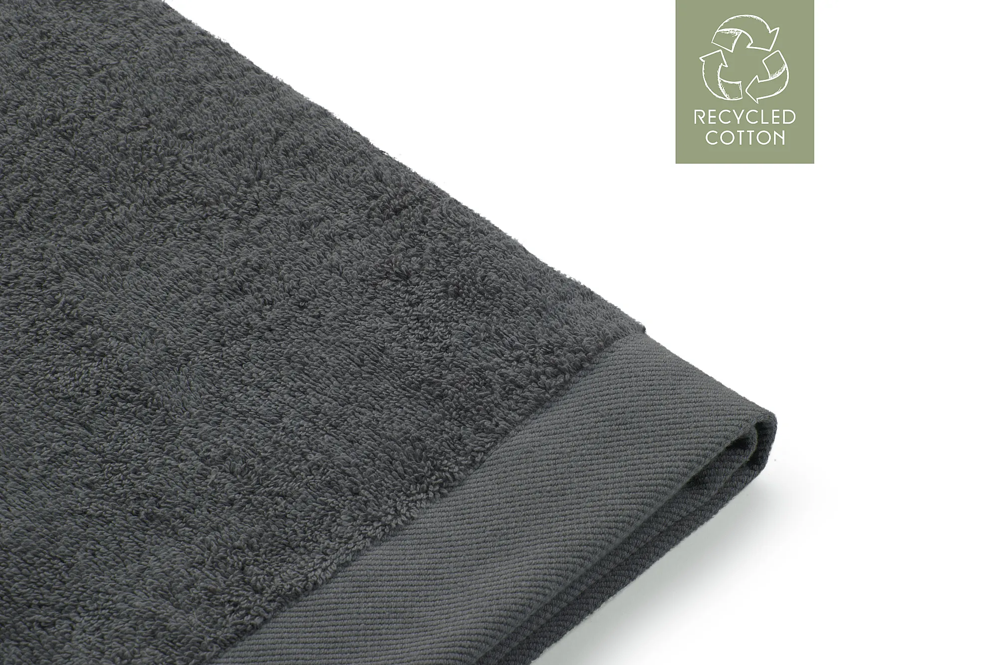 Walra Remade Cotton Handdoek 50 x 100 cm 550 gram Grey
