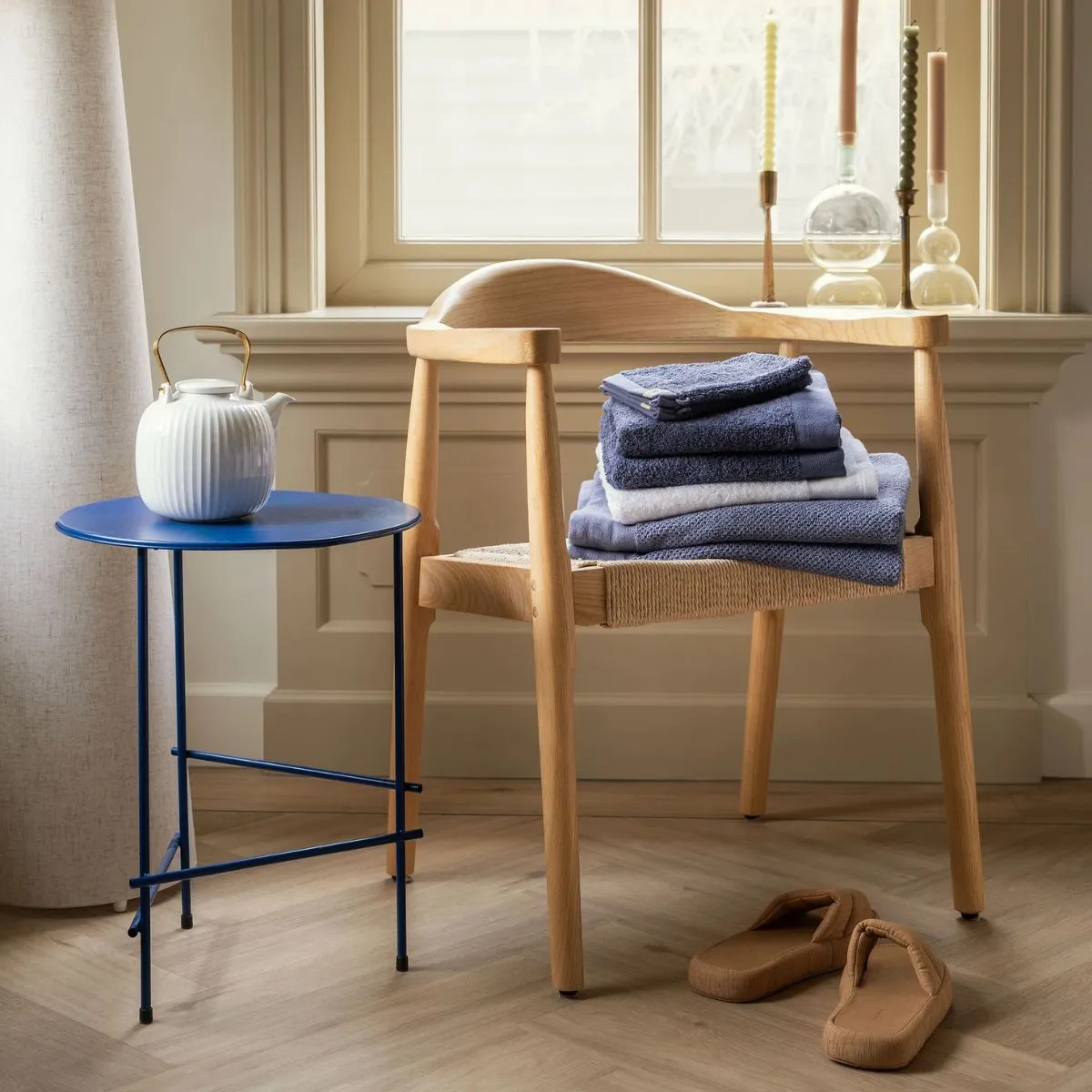 Walra Soft Cotton Handdoeken 70 x 140 cm - 550 gr/m² - Indigo - 10 stuks