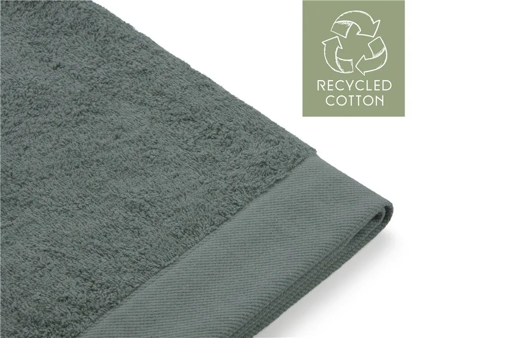 Walra Remade Cotton Handdoeken 70 x 140 cm - 550 gr/m² - Donker Groen - 10 stuks