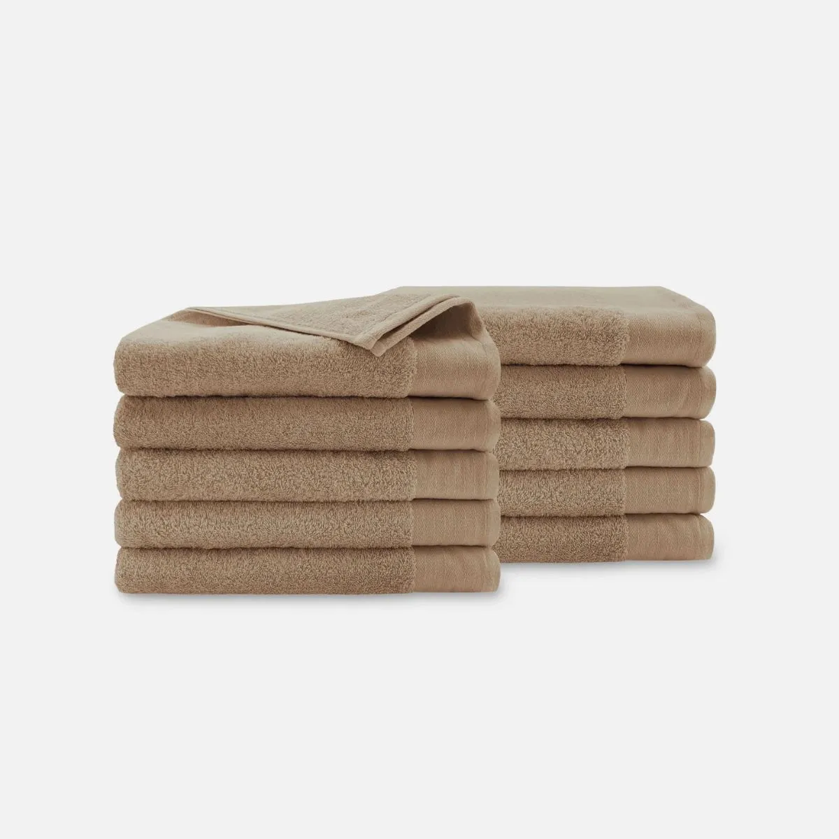 Walra Soft Cotton Handdoek 70 x 140 cm 550 gram Bruin - 10 stuks