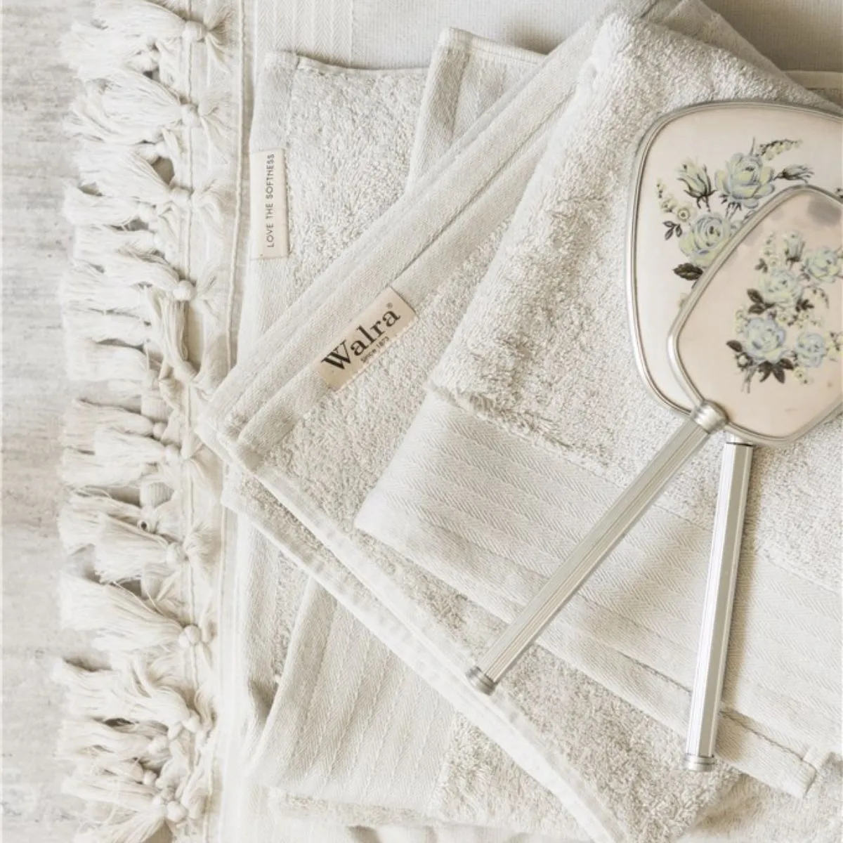 Walra Soft Cotton Baddoek 50 x 100 cm 550 gram Kiezel Grijs
