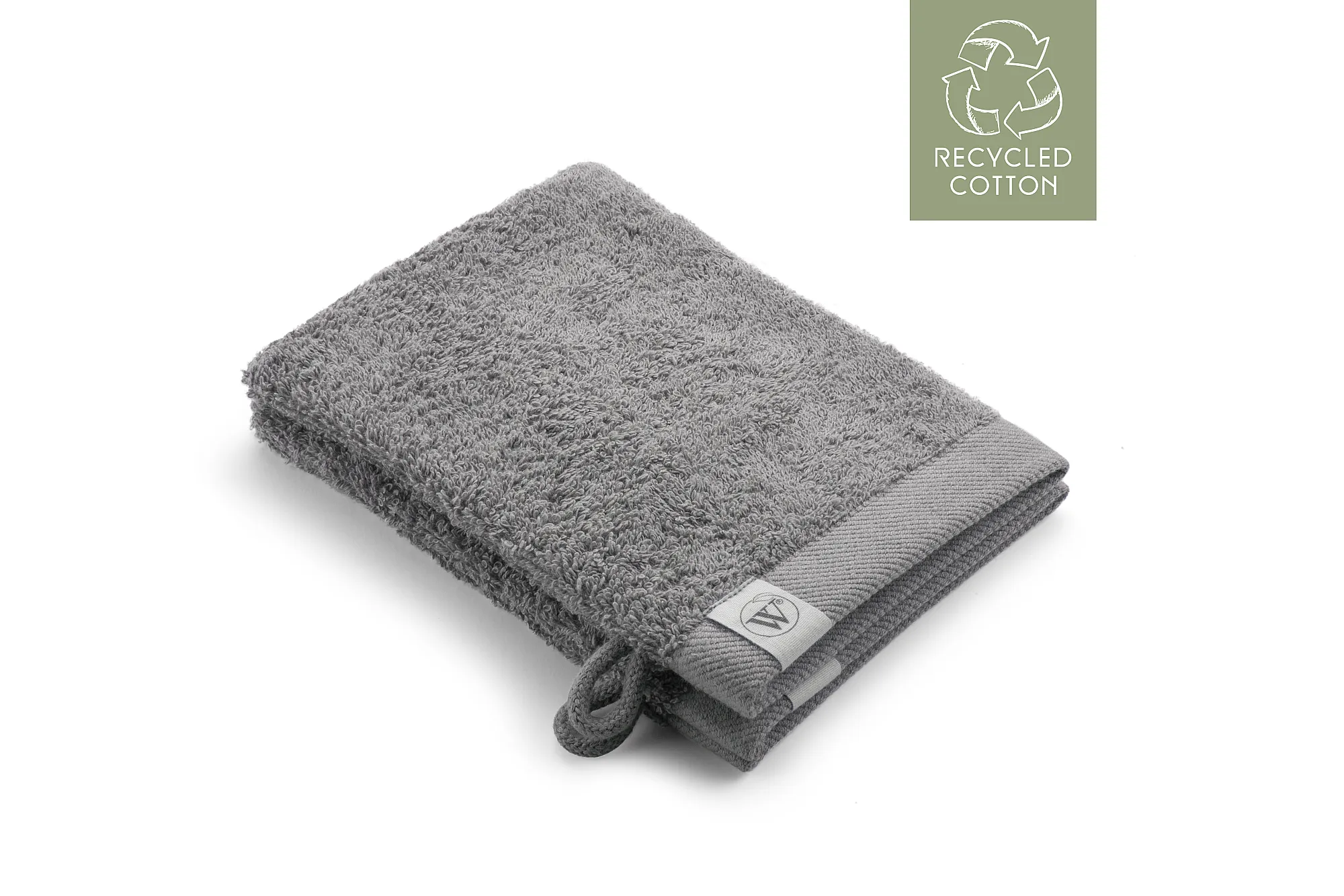 Walra Remade Cotton Washandje 16 x 21 cm 550 gram Taupe - 2 stuks