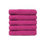 The One Handdoek 450 gram 50x100 cm Magenta (5 stuks)