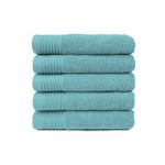 The One Handdoek 50x100 cm 450gram Petrol (5 stuks)
