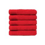 The One Badhanddoek 450 gram 70x140 cm Rood (5 stuks)
