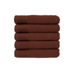 The One Handdoek 450 gram 50x100 cm Brown (5 stuks)