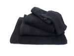 Deluxe pakket badtextiel 550 gram Zwart - 18 stuks