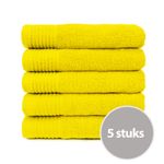 The One Handdoek 450 gram 50x100 cm Geel (5 stuks)