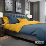 The One Dekbedovertrek Classic Indigo Blue / Gold