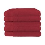 The One Handdoek Deluxe 50x100  550 gr Burgundy (5 stuks)