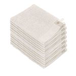 Walra Soft Cotton Washandjes 15 x 21 550gram Kiezel Grijs - 12 stuks