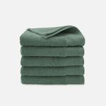 Walra Soft Cotton Handdoeken 50 x 100 cm - 550 gr/m² - Legergroen - 5 stuks