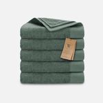 Walra Remade Cotton Handdoeken 60 x 110 cm - 550 gr/m² - Donker Groen - 5 stuks