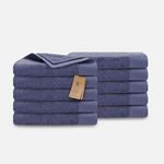 Walra Remade Cotton Handdoeken 70 x 140 cm - 550 gr/m² - Blauw - 10 stuks