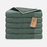 Walra Remade Cotton Handdoeken 70 x 140 cm - 550 gr/m² - Donker Groen - 5 stuks