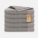 Walra Remade Cotton Handdoeken 70 x 140 cm - 550 gr/m² - Taupe - 5 stuks