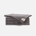 Walra Remade Cotton Washandje 16 x 21 cm 550 gram Grey - 6 stuks