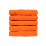 The One Handdoek 450gram 50x100 cm Oranje (5 stuks)