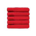 The One Handdoek 450 gram 50x100 cm Rood (5 stuks)
