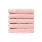 The One Handdoek 50x100 cm 450gram Salmon (5 stuks)