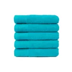 The One Handdoek  450 gram 50x100 cm Turquoise (5 stuks)