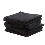 DDDDD Vaatdoek Basic Katoen Zwart - 4 stuks