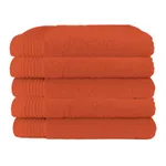 The One Badhanddoek Deluxe 70x140  550 gram Terra Spice (5 stuks)