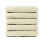 The One Badhanddoek Deluxe 70x140 550 gram Ivory (5 stuks)