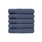 The One Handdoek 50x100 cm 450gram Denim Faded (5 stuks)
