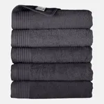 The One Handdoek 450 gram 50x100 cm Antraciet (5 stuks)