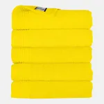 The One Handdoek 450 gram 50x100 cm Geel (5 stuks)