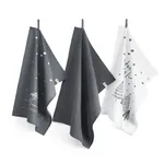 Walra Kerst Theedoeken & Handdoeken - Hello Winter - 3 stuks - Blauw