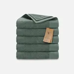 Walra Remade Cotton Handdoeken 50 x 100 cm - 550 gr/m² - Donker Groen - 5 stuks