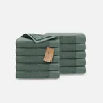 Walra Remade Cotton Handdoeken 60 x 110 cm - 550 gr/m² - Donker Groen - 10 stuks
