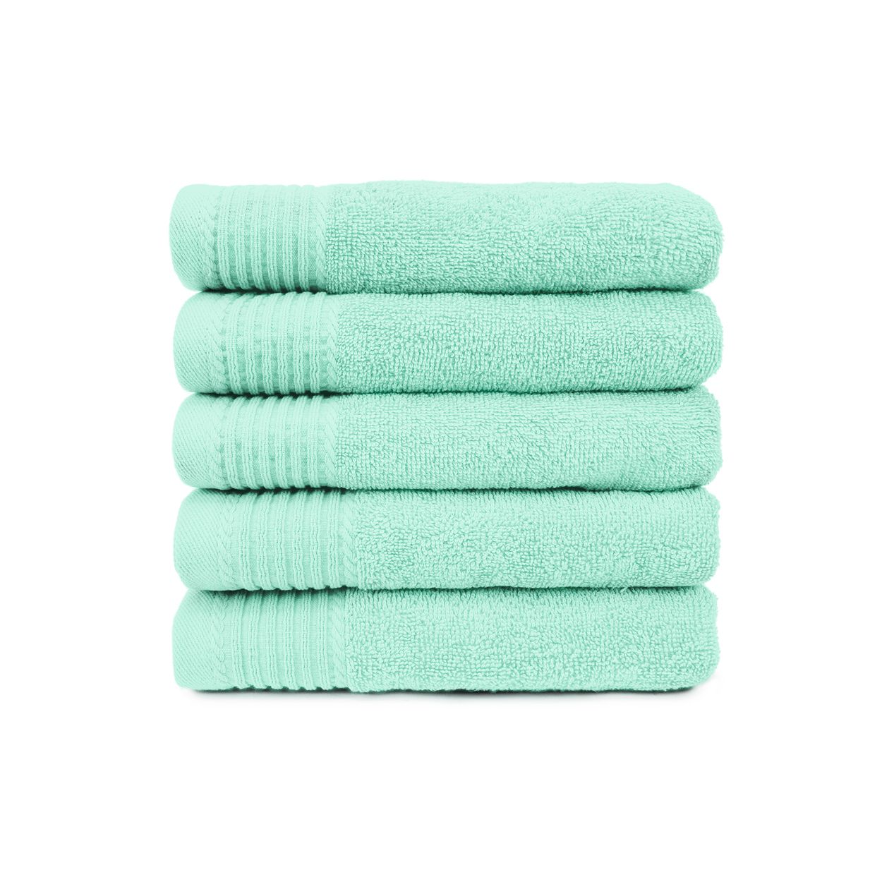 The One Handdoek 50x100 cm 450gram Mint (5 stuks)