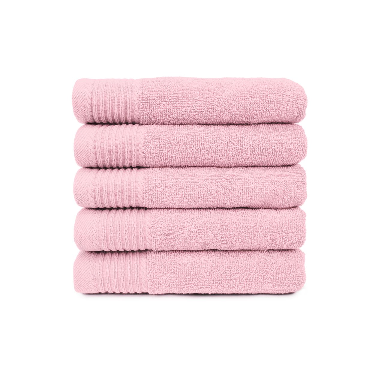 The One Handdoek 450 gram 50x100 cm Licht Roze (5 stuks)