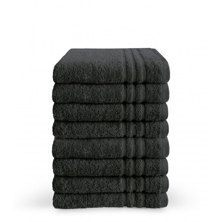 Byrklund Handdoek 50 x 100 cm 500 gram Antraciet - 6 stuks