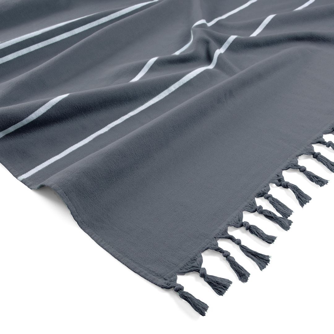 Clyr Hamamdoek Tide Lines 100x180 cm Siberian Anthracite