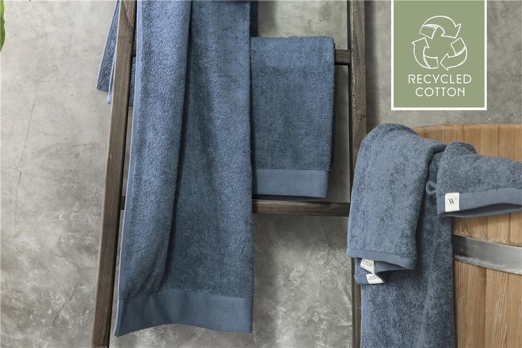 Walra Remade Cotton Gastendoekje 30 x 50 cm 550 gram Blauw - 2 stuks