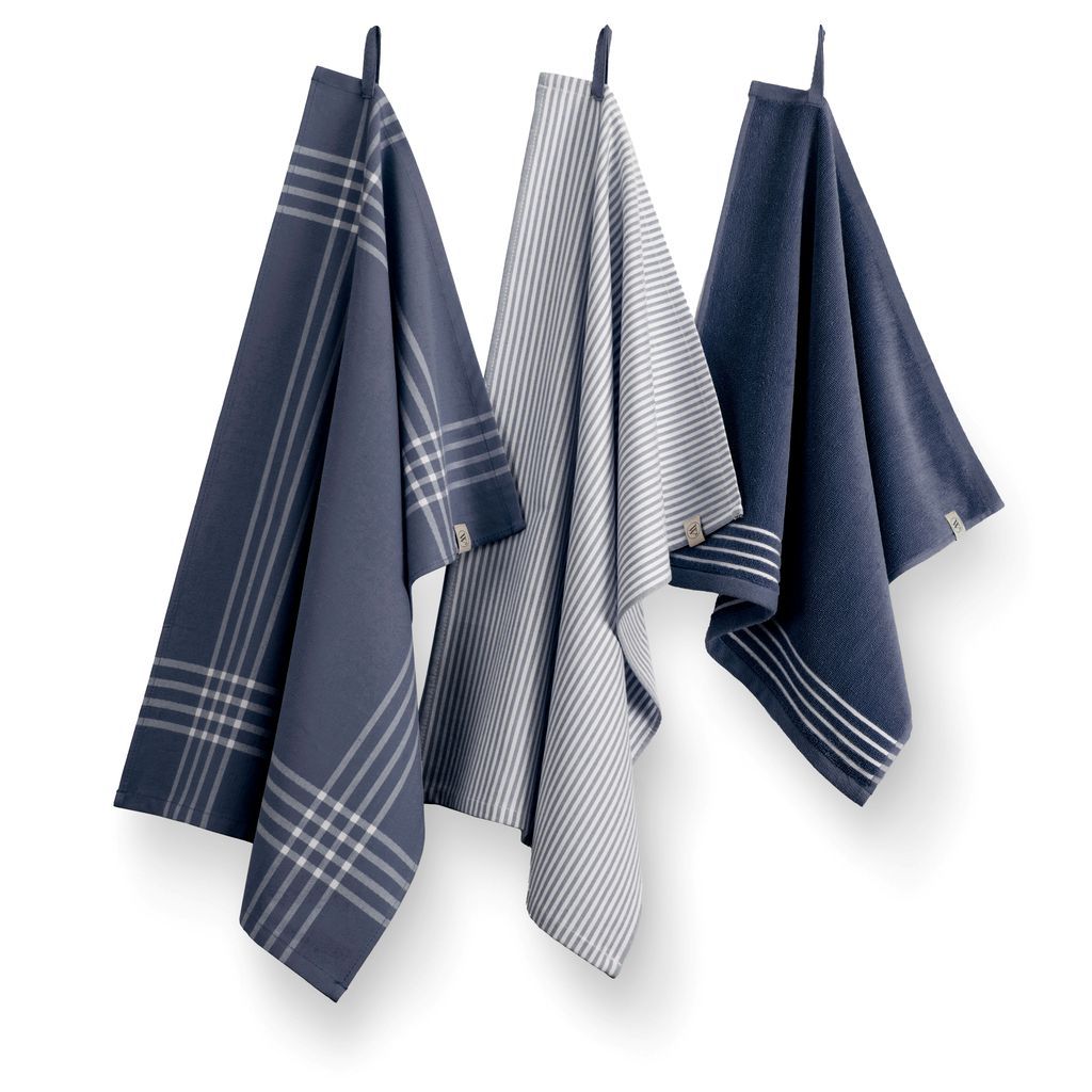 Walra Keuken- en Theedoekenset Superior Blauw