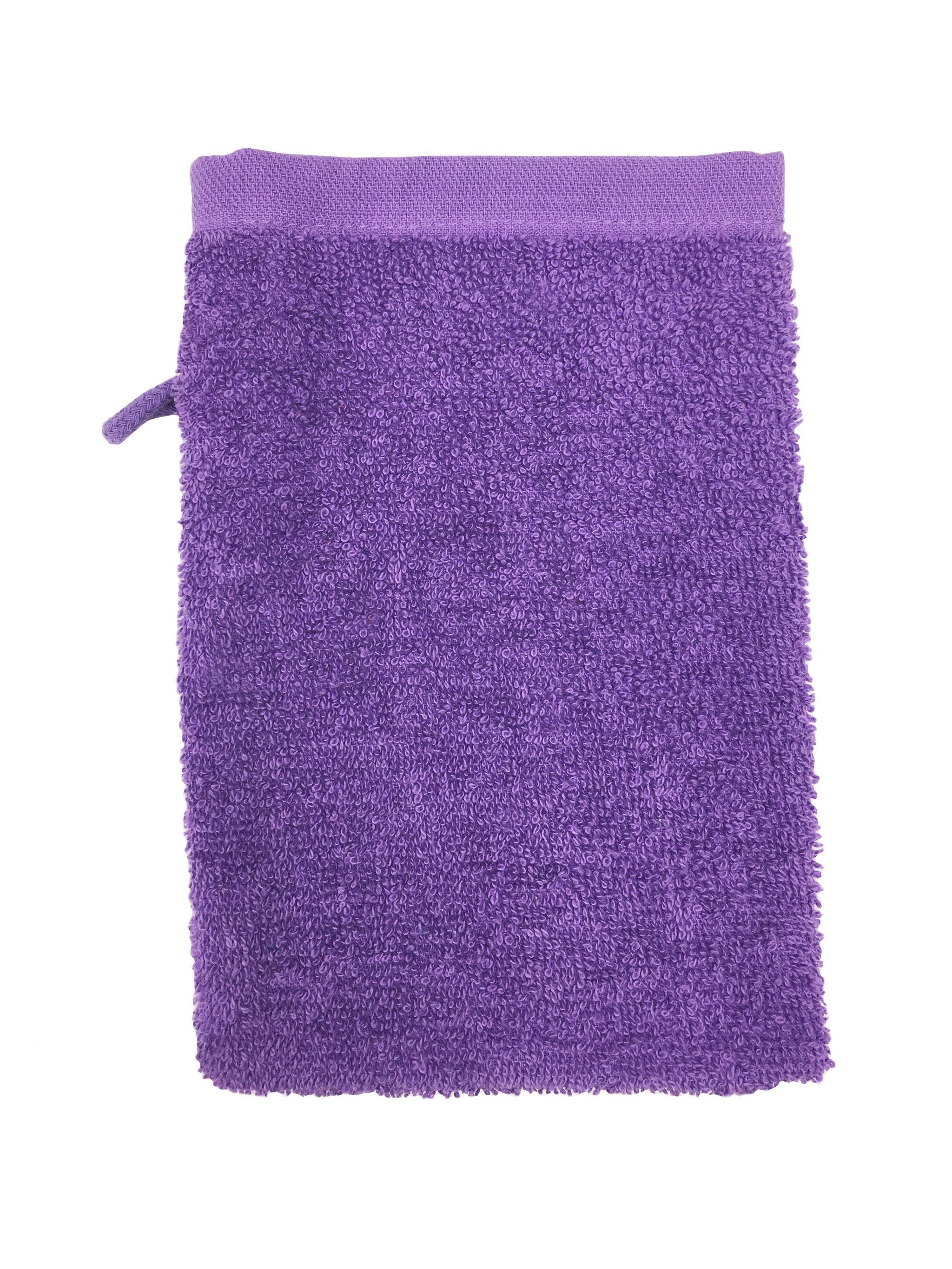 The One Washandjes Paars - 10 stuks