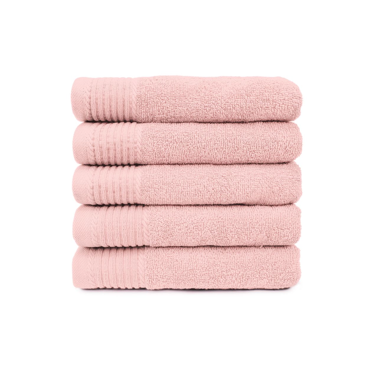 The One Handdoek Deluxe 50x100  550 gr Salmon  (5 stuks)